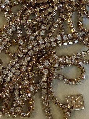 Banana Republic Gold-Tone Crystal Tennis Necklace - Women Jewelry 36” L